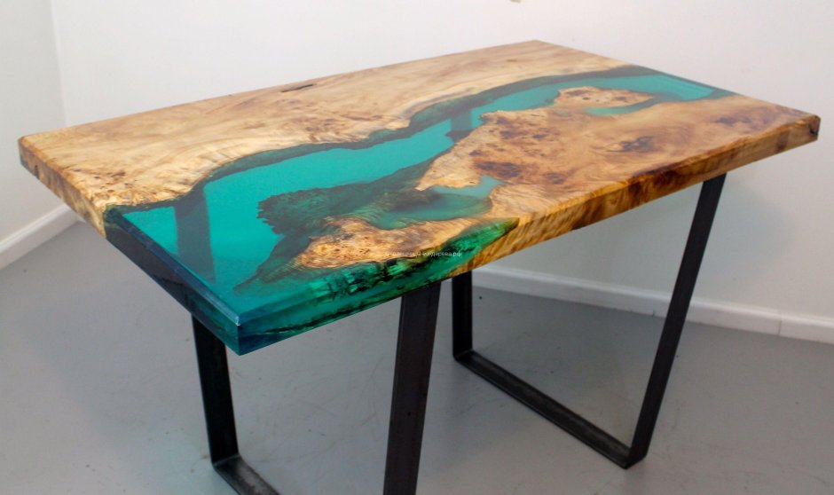 Epoxy Resin River Table. Мебель