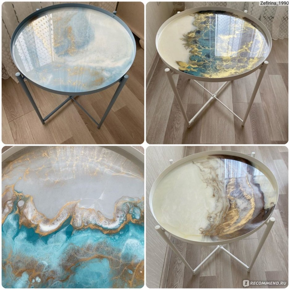 Столешница дерево со стеклом