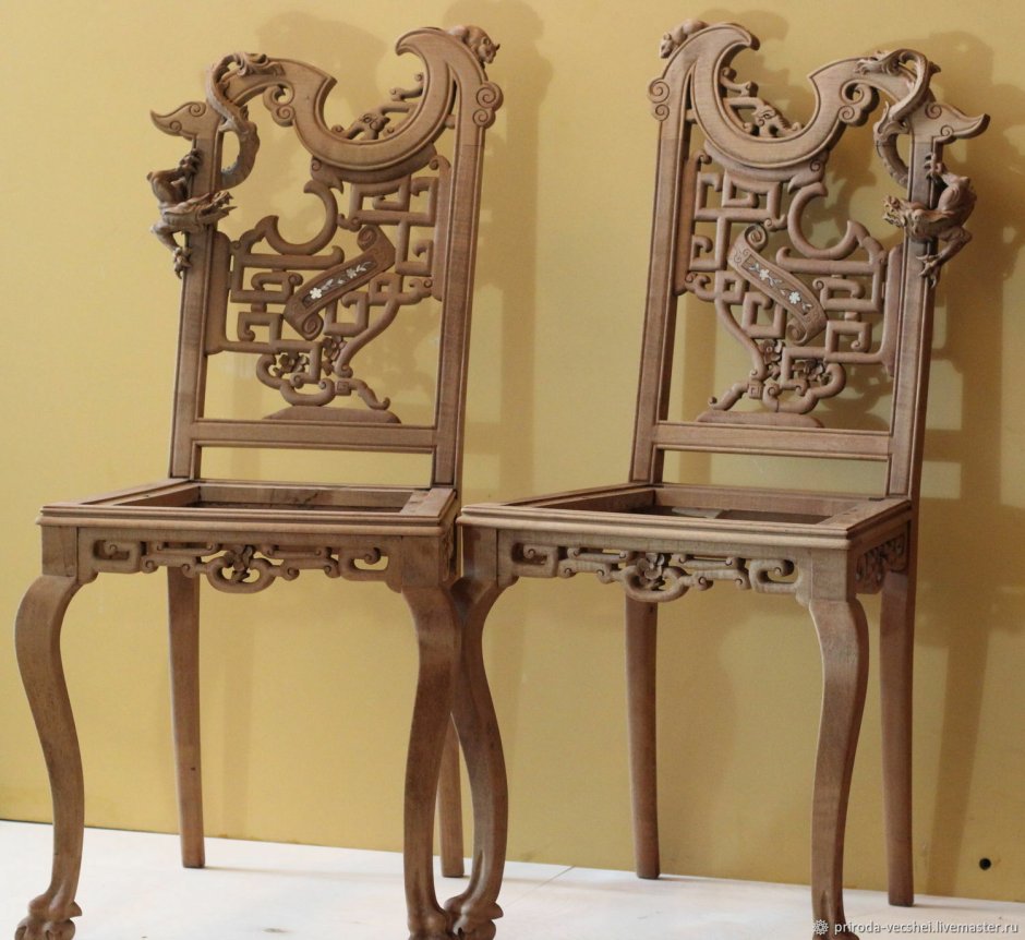 Деревянная резная мебель