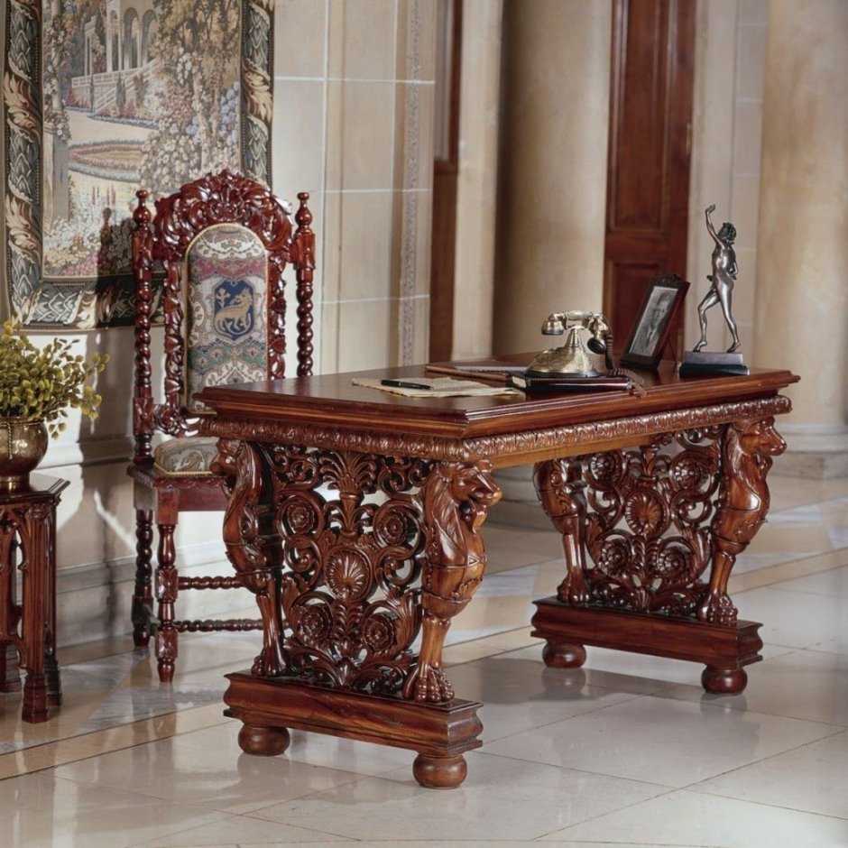 Деревянная резная мебель