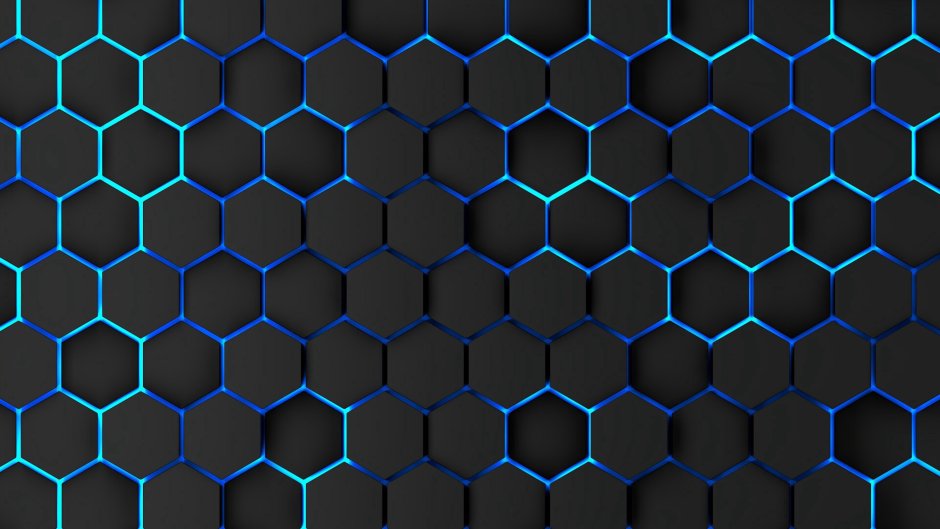 Обои Hexagon Neon