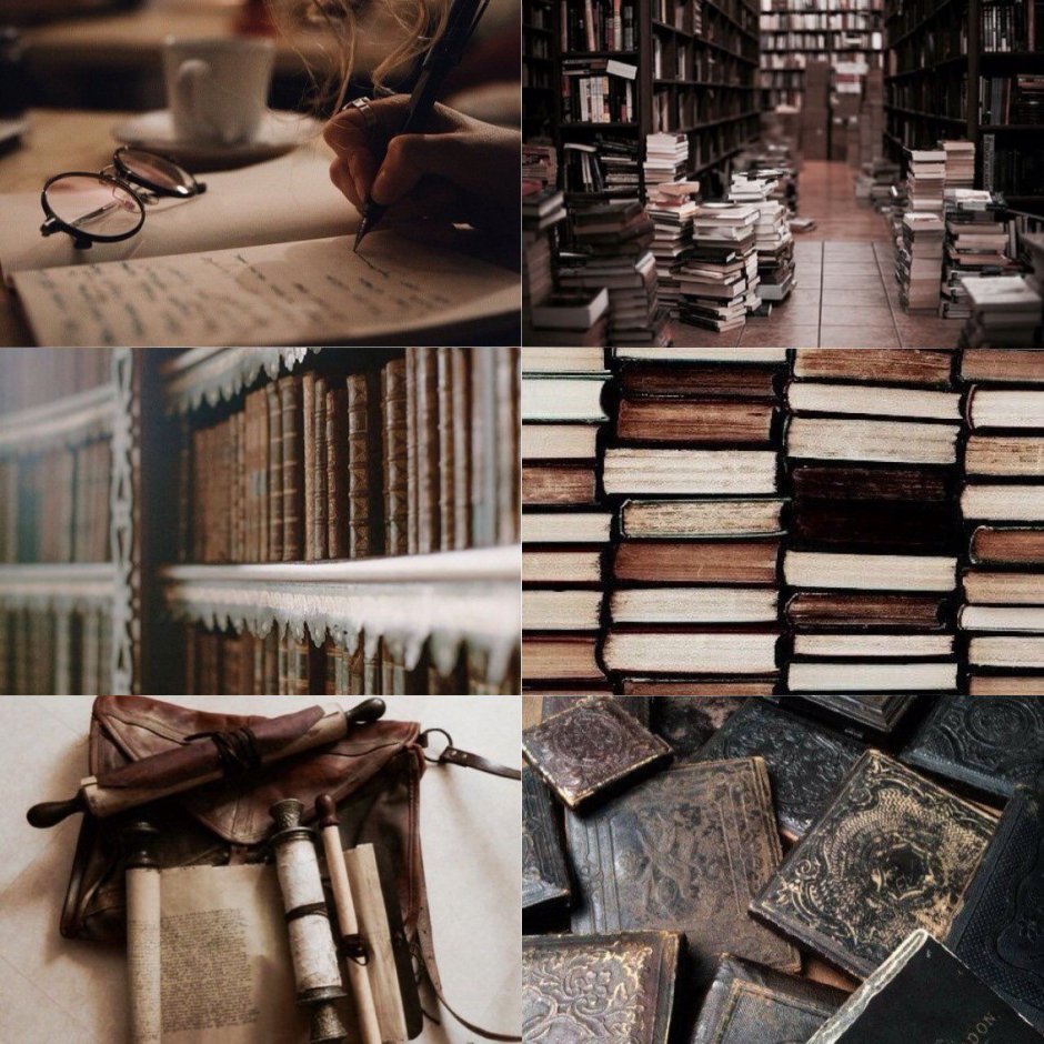 Эстетика коллаж коричневый