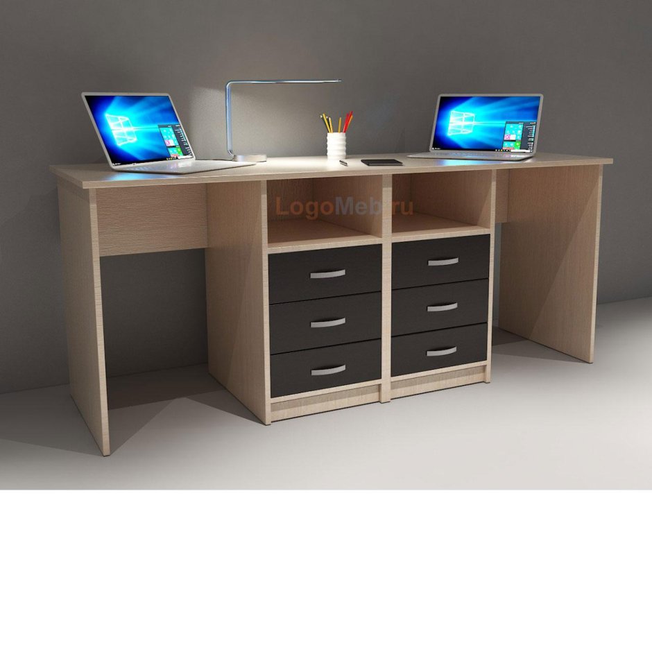 Письменный стол для двоих Дублин-7 BMS