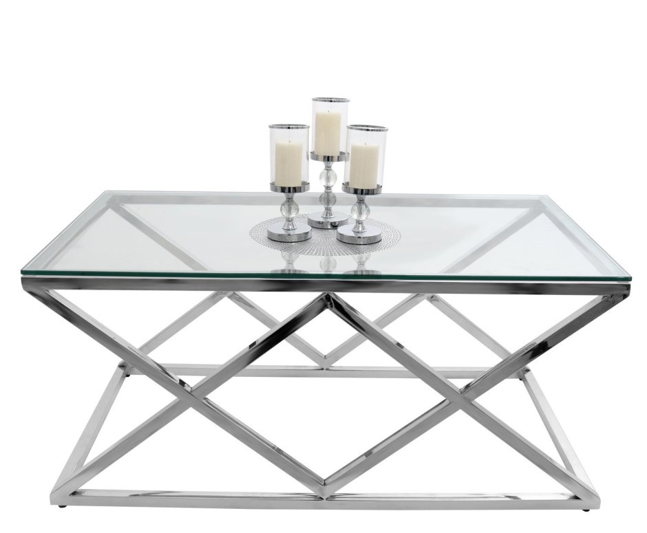 Столик кофейный th02-m504-15 Base 40х40х60 см серебро