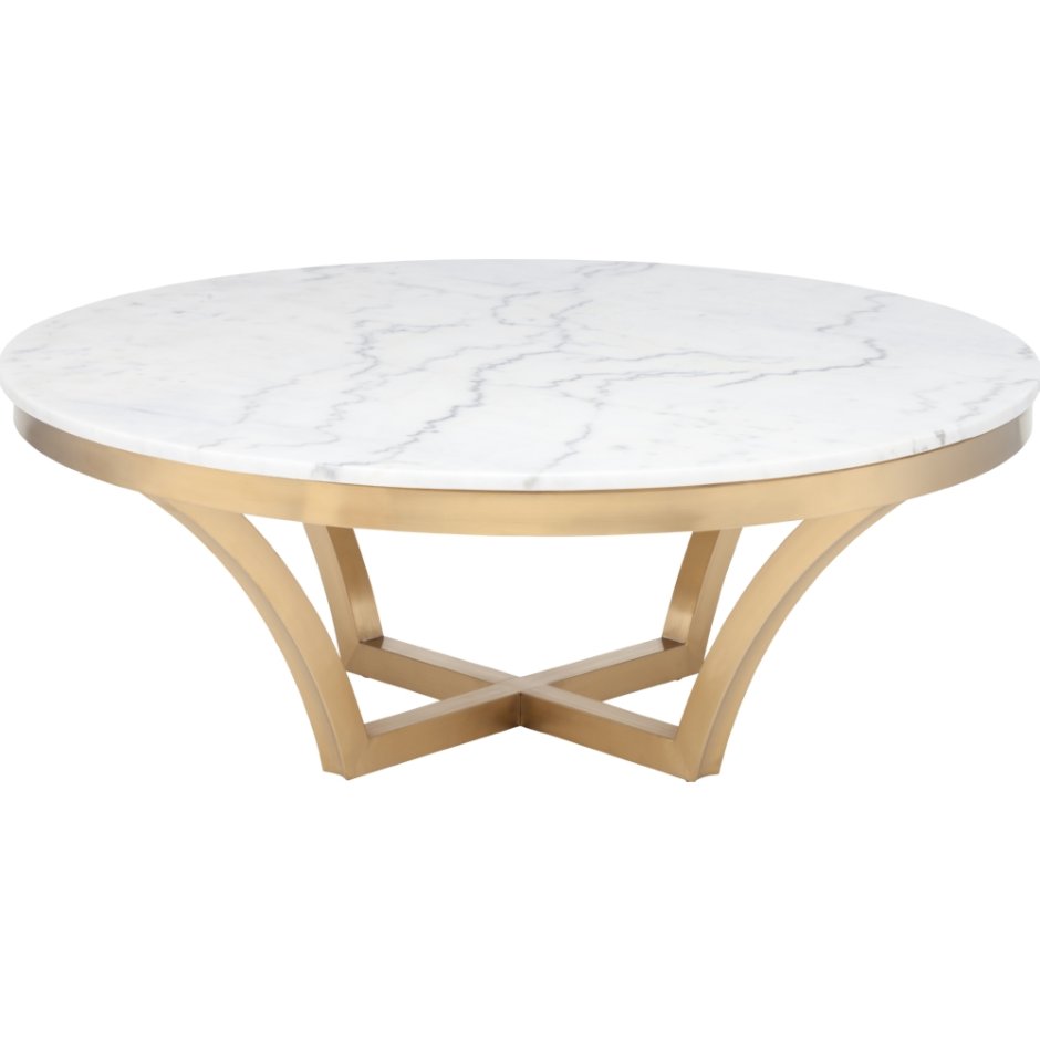 Журнальный стол Marble Topped Pedestal Coffee Table