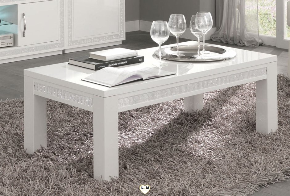 Стол журнальный White Club Retro белый (z19992) Invicta