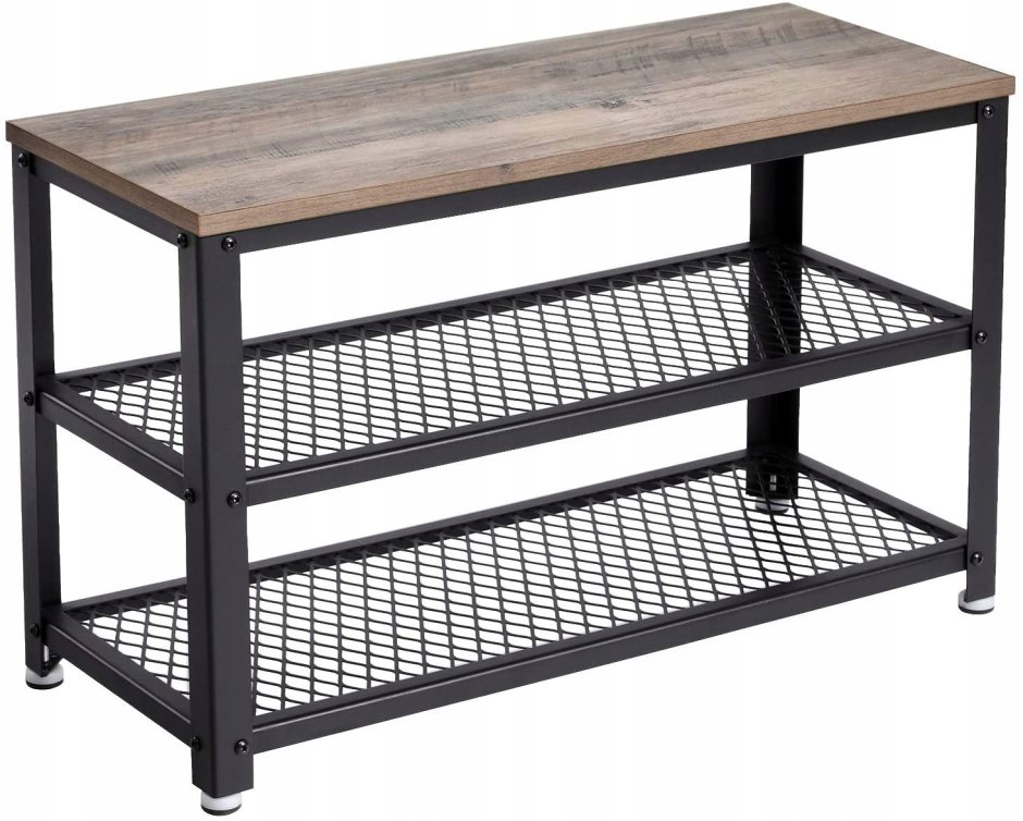 Полка для обуви 5 ярусов vasagle лофт