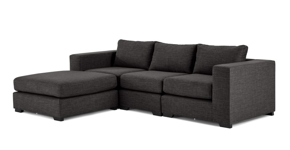 Диван с подкатным пуфом