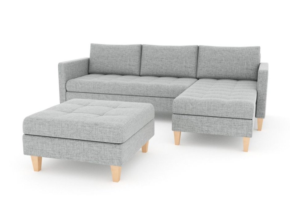 Диван с пуфом в комплекте