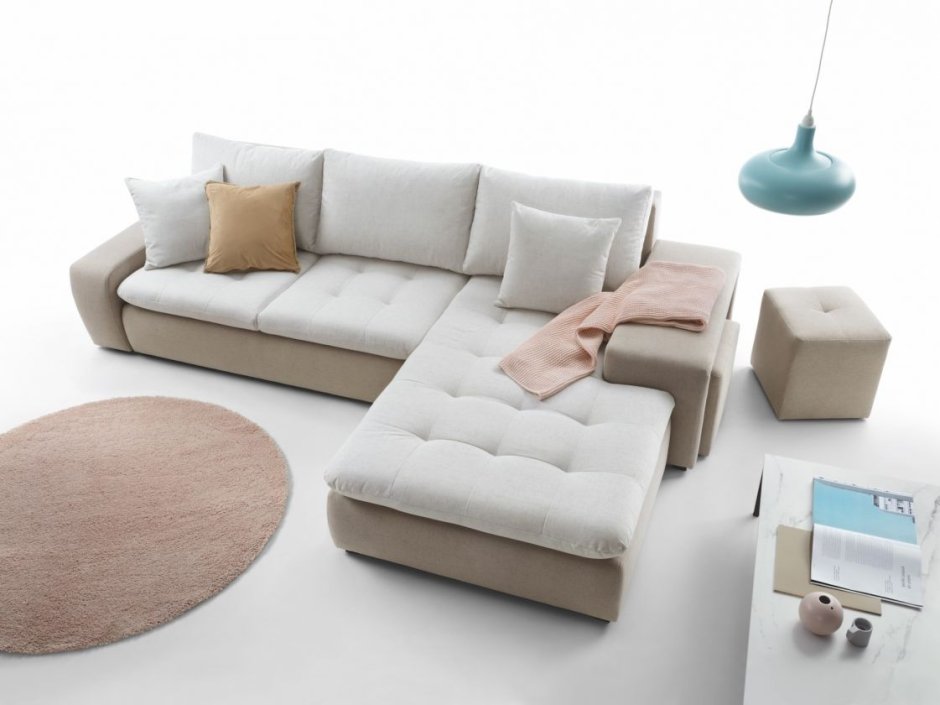 Диван с приставной банкеткой