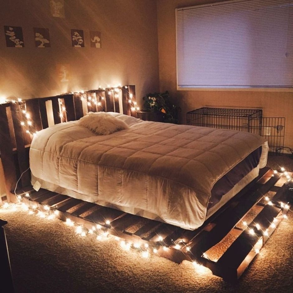 Кровать с неоновой подсветкой