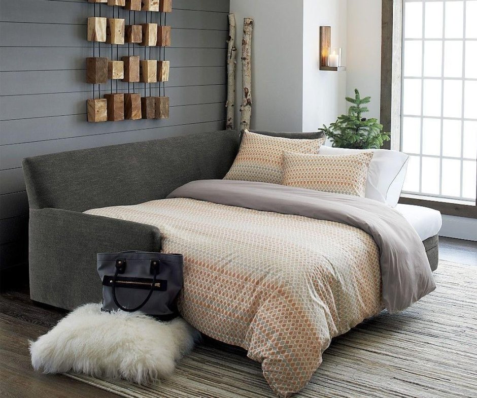 Спальня с диваном вместо кровати