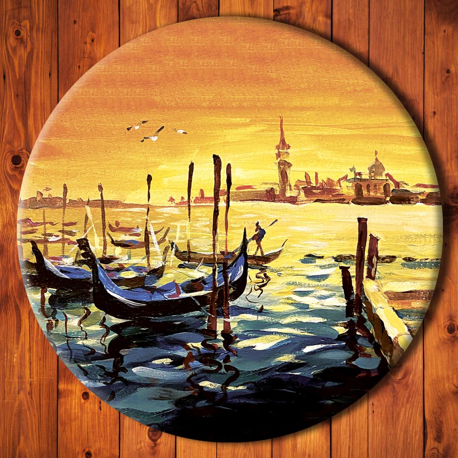 Круглые интерьерные картины