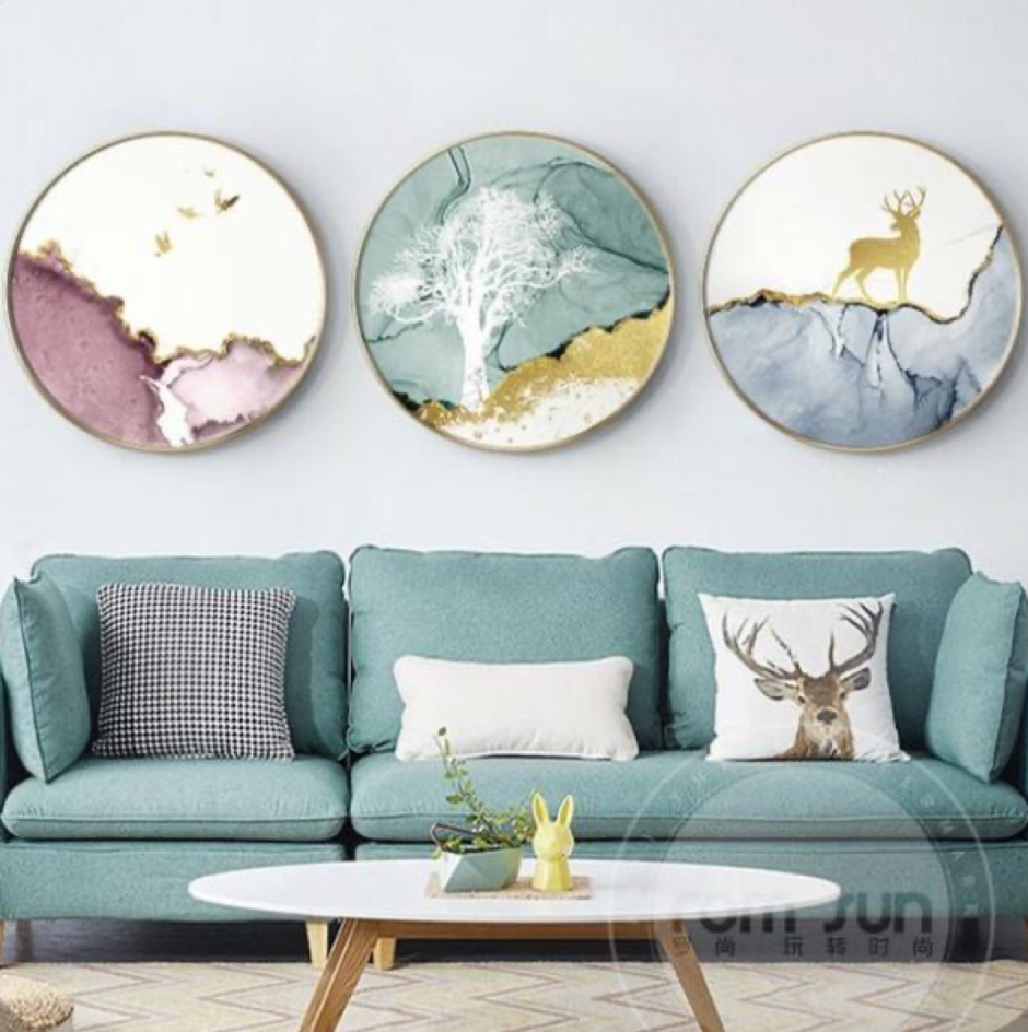 Современная живопись круглые картины Тондо