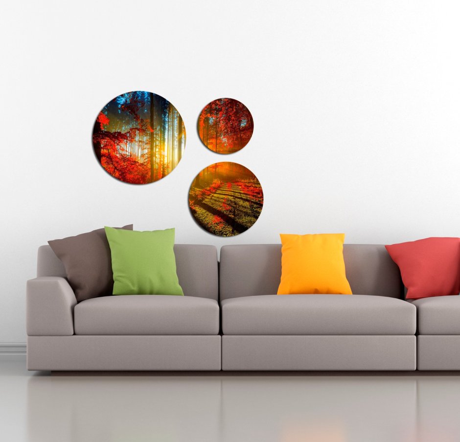 Круглые картины для интерьера