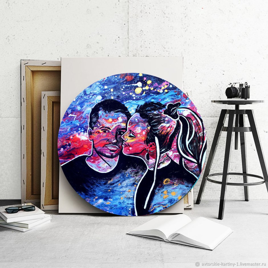 Круглые модульные картины