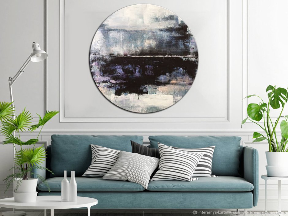 Круглая рамка для картины