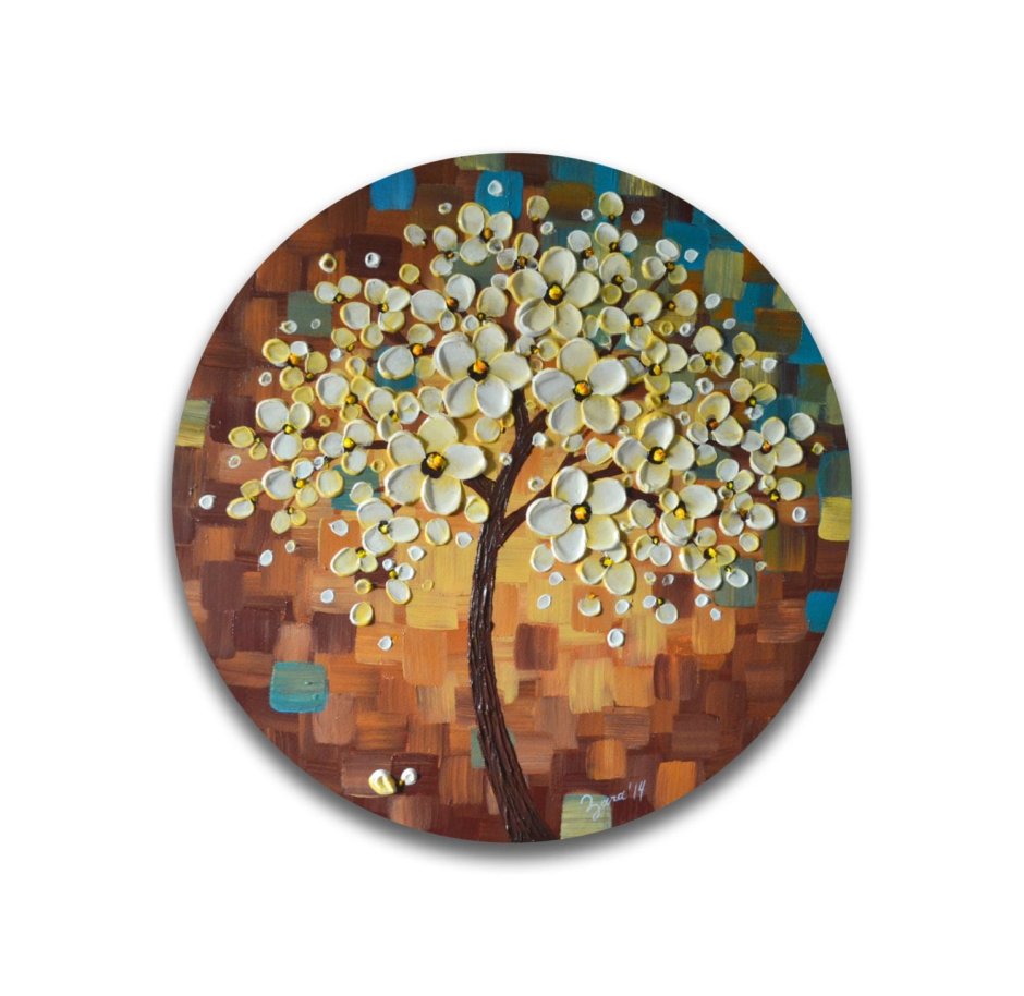 Бабочки маслом на холсте