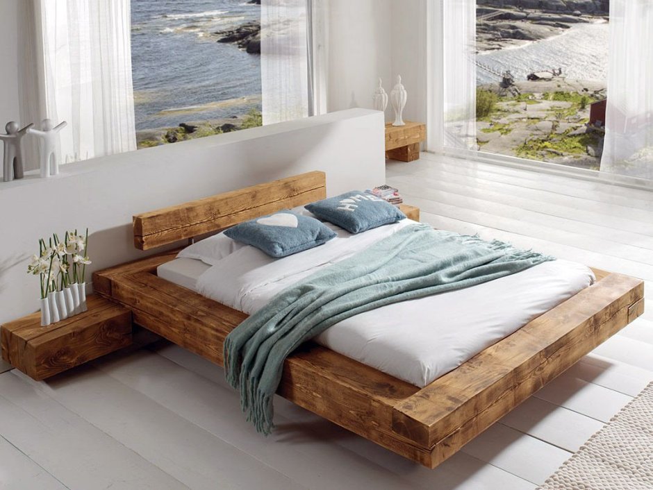 Необычные кровати из дерева