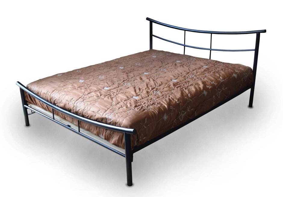 Кровать в стиле лофт из металла и дерева
