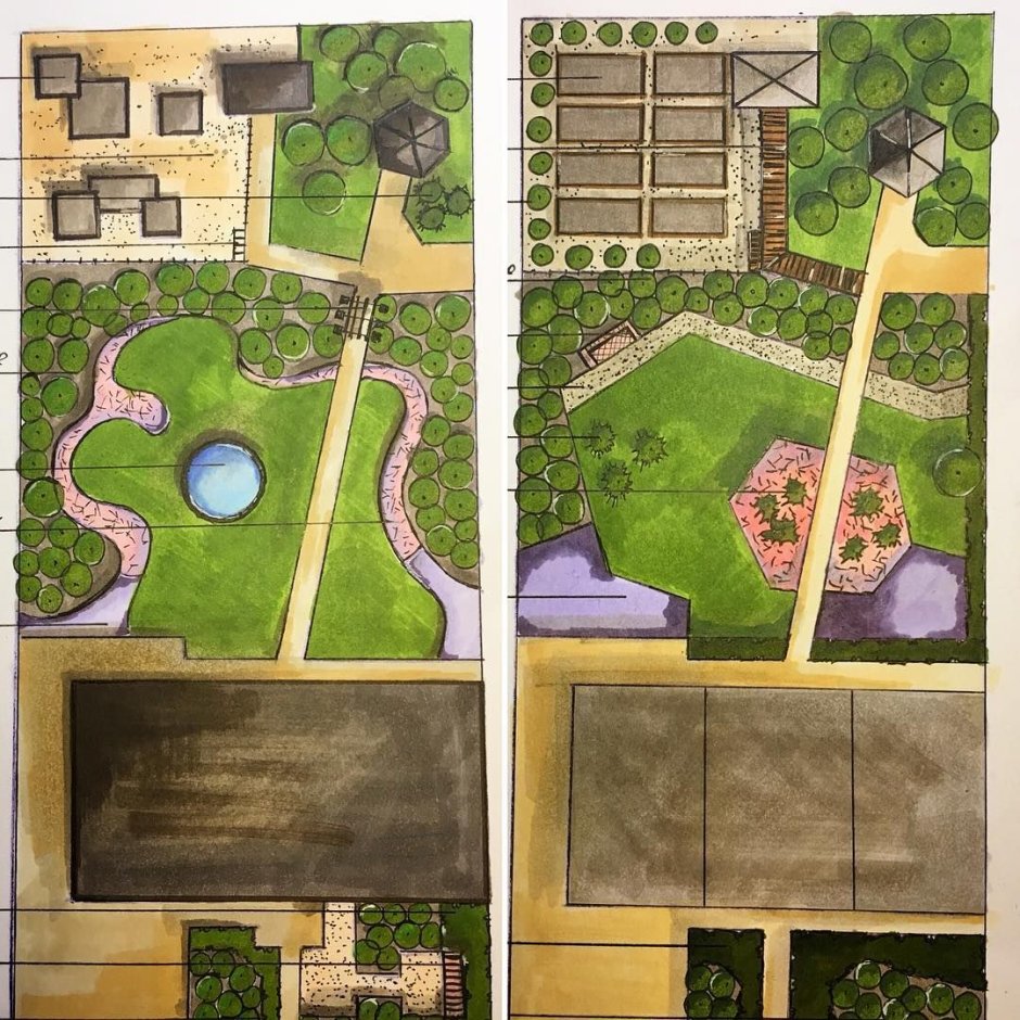 Геометрическая планировка сада