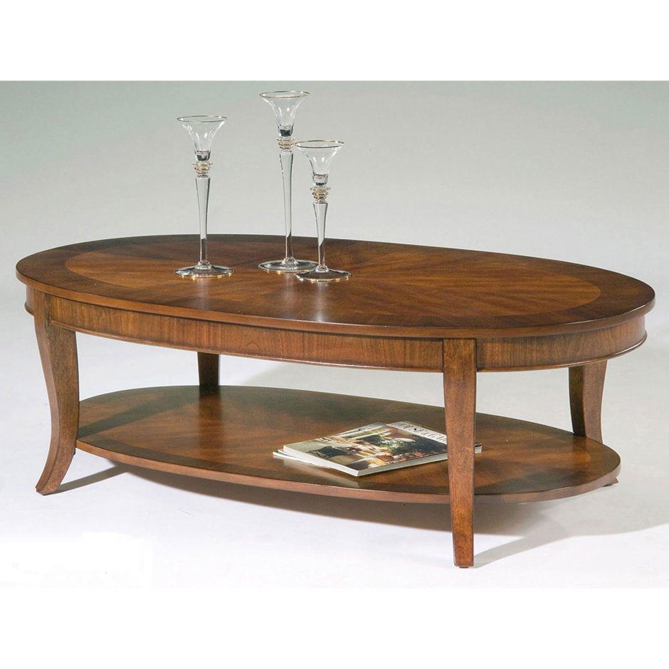Wooden Coffee Table Oval