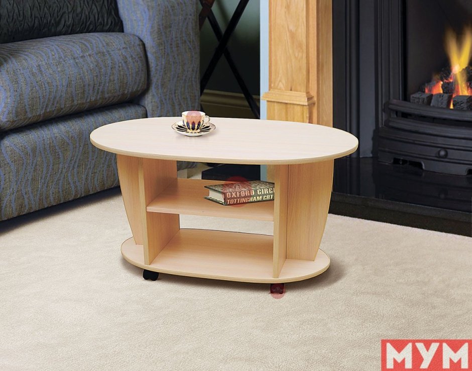 Журнальный столик овальный