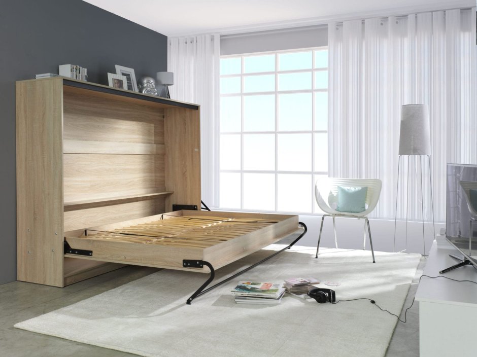 Шкаф-кровать трансформер горизонтальная откидная