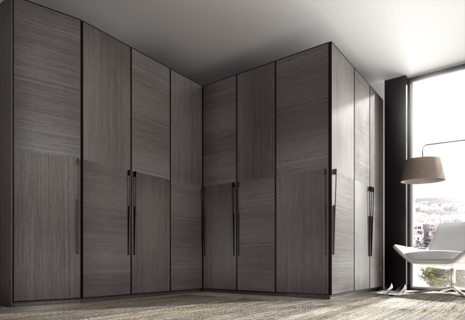 Дизайн шкафов серый корпус