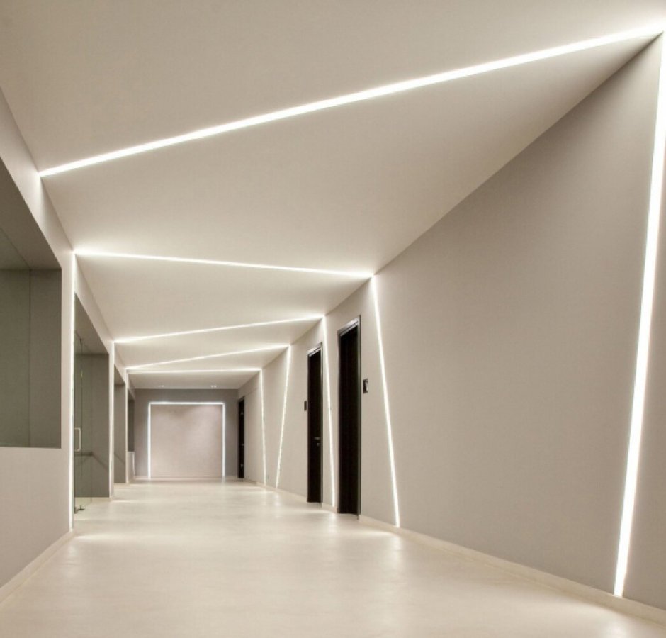 Светодиодная закарнизная подсветка потолка