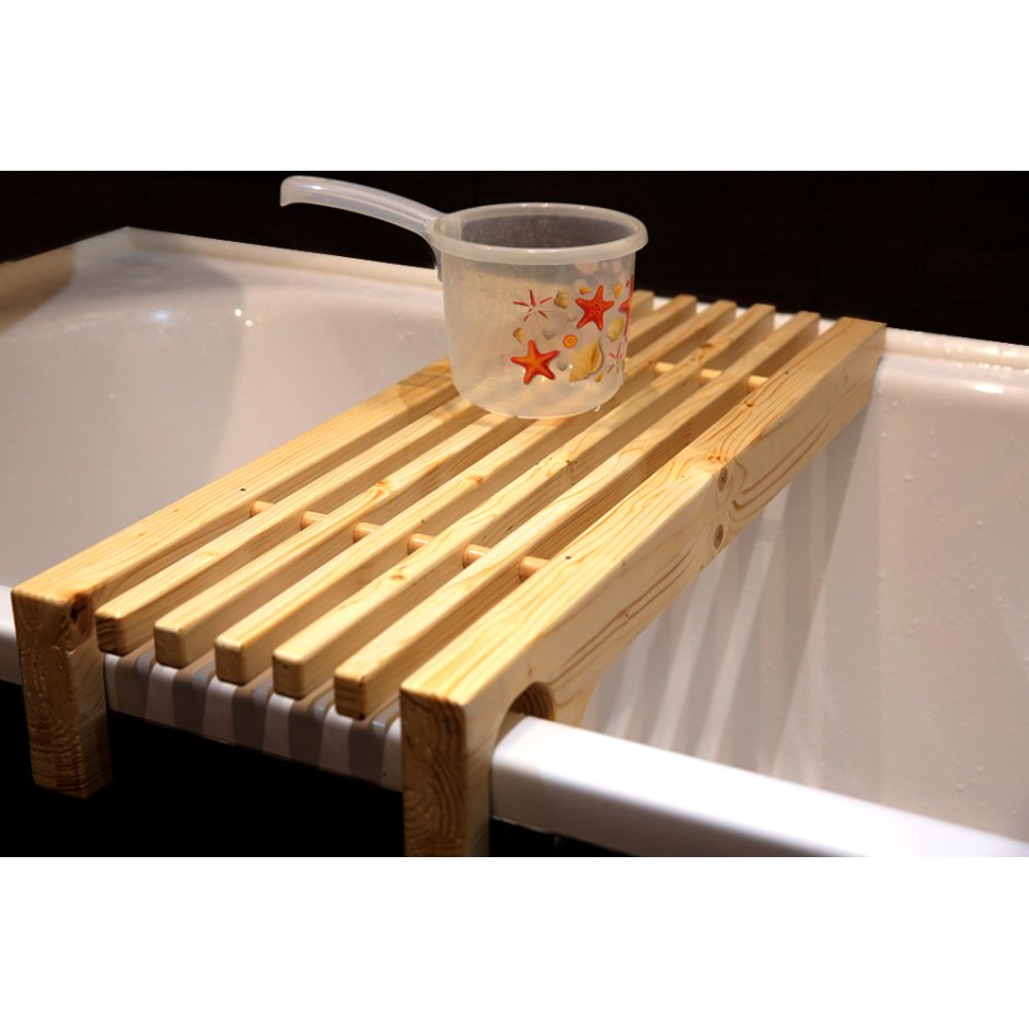 Доска для ванной деревянная