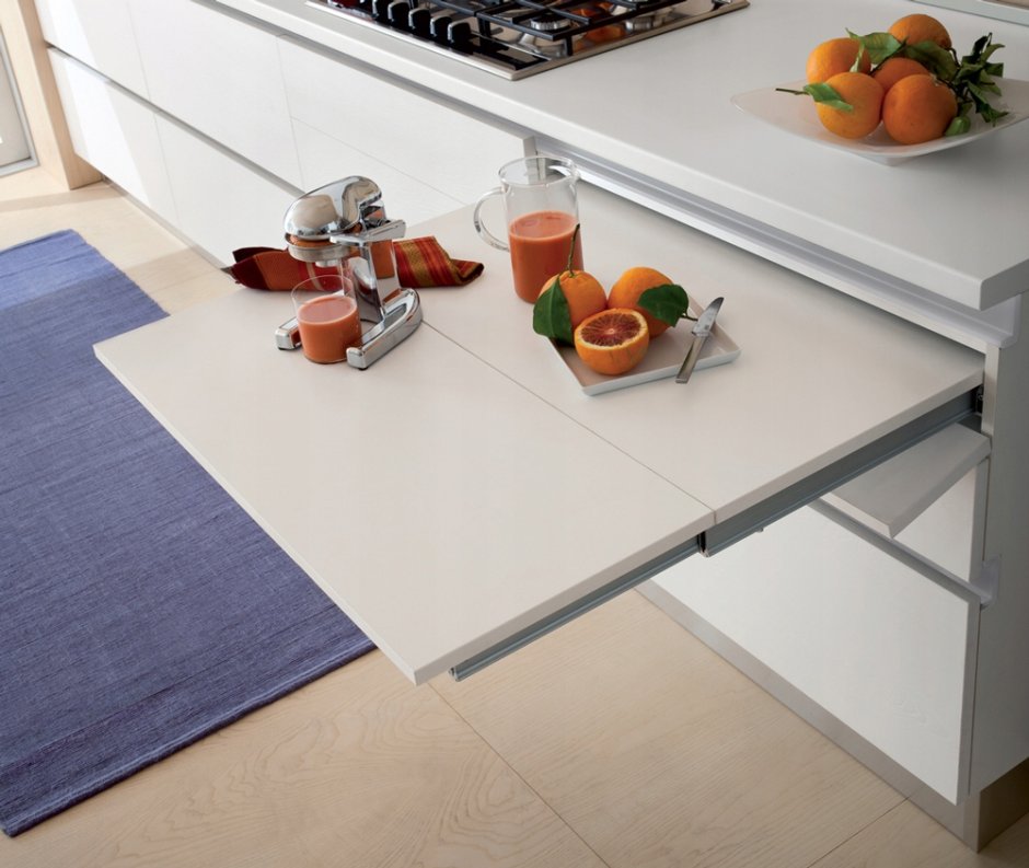 Выдвижная столешница Hafele