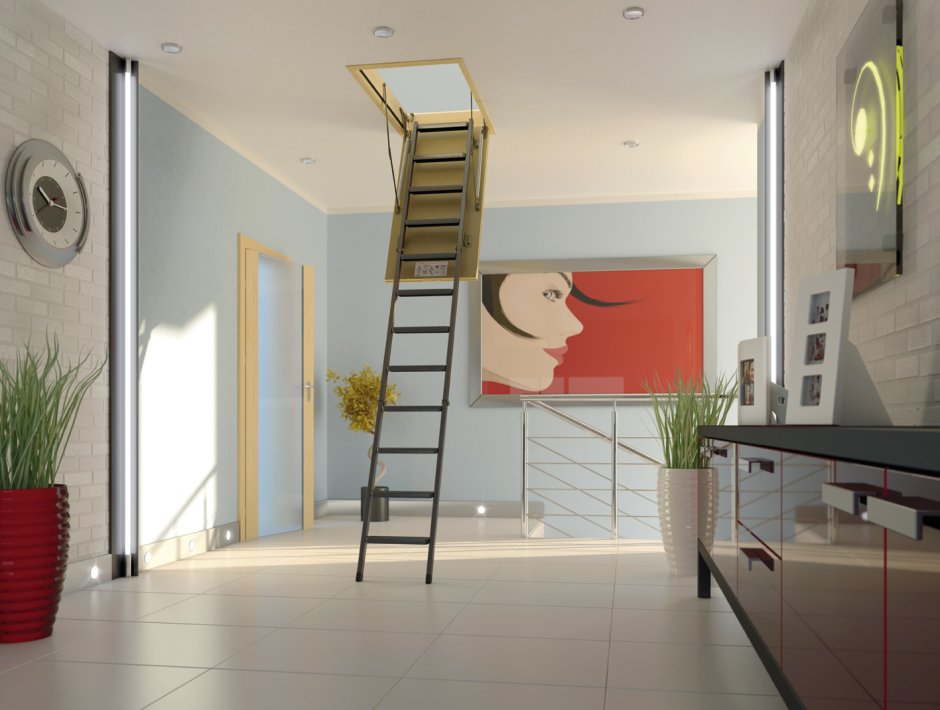 Отделка проема лестницы