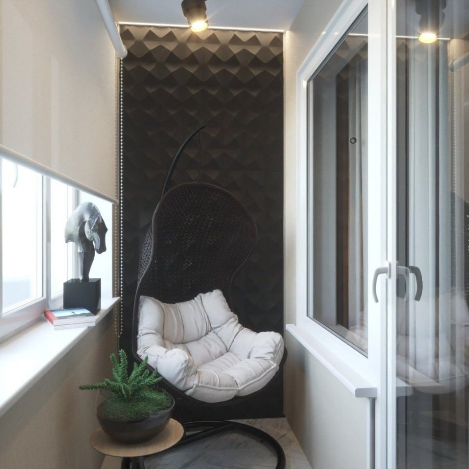 Черные окна на лоджии