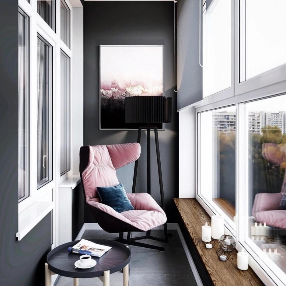 Кресло гамак на балконе