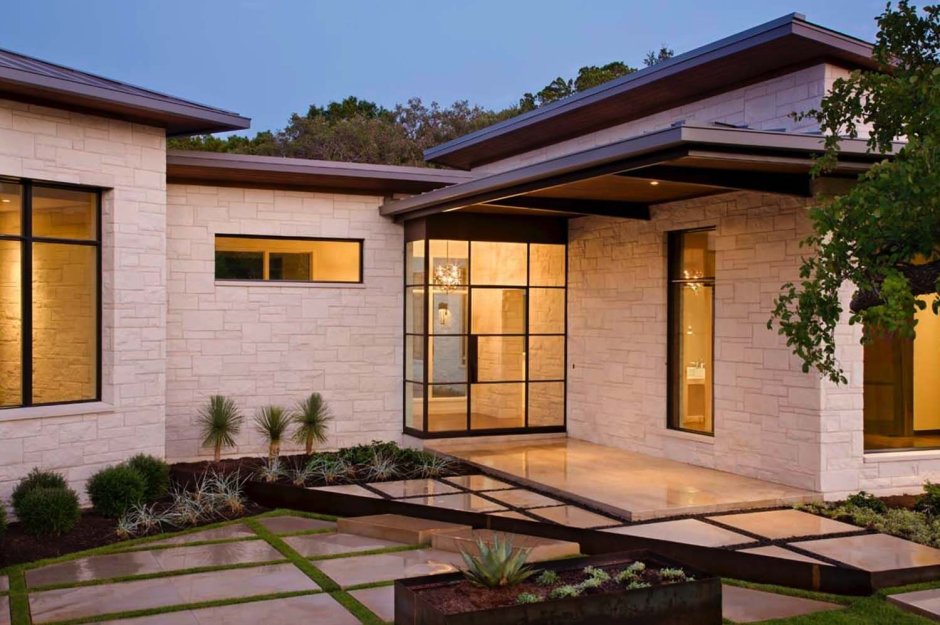 Современная отделка фасада