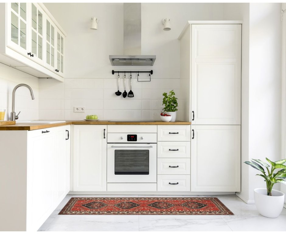 Прямые кухни с коробом