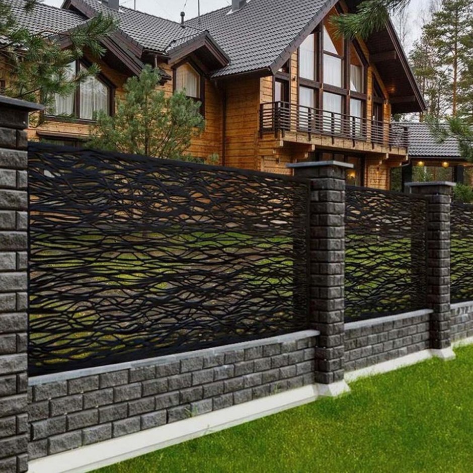 Забор французский камень