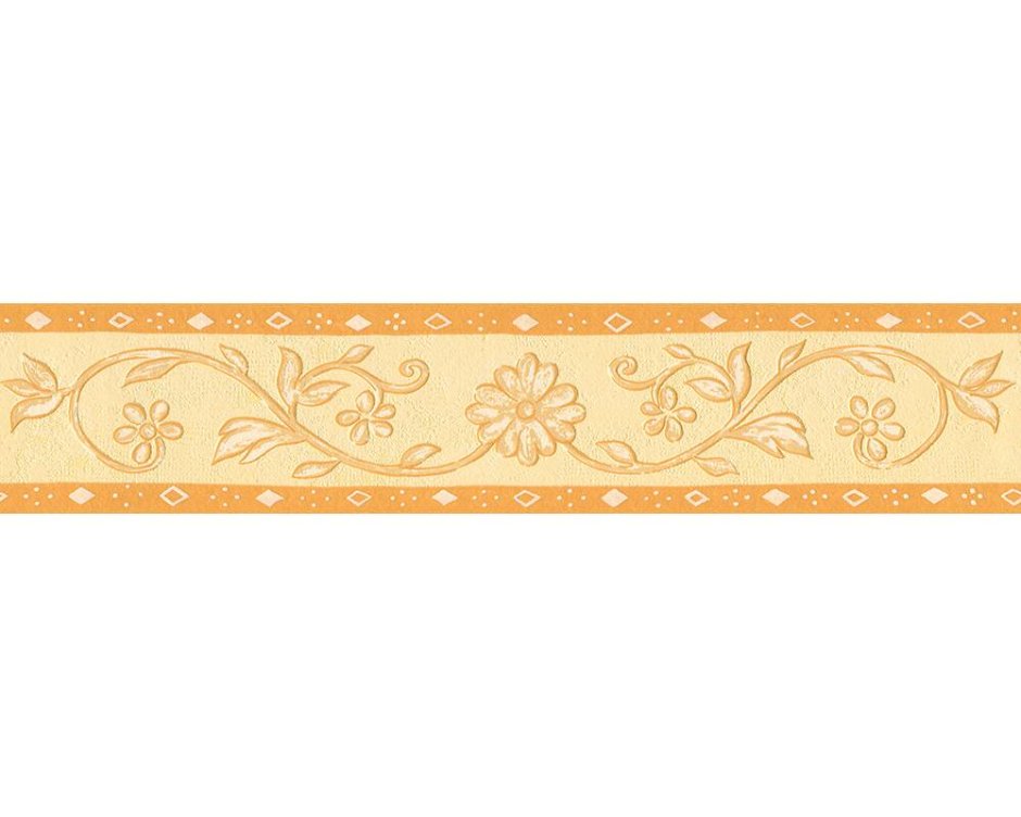 Бордюр для стены оранжевый