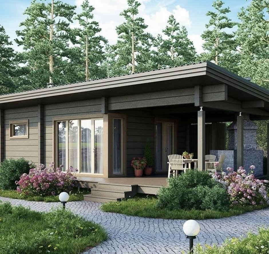 Дачный домик 4х6 одноэтажный проект