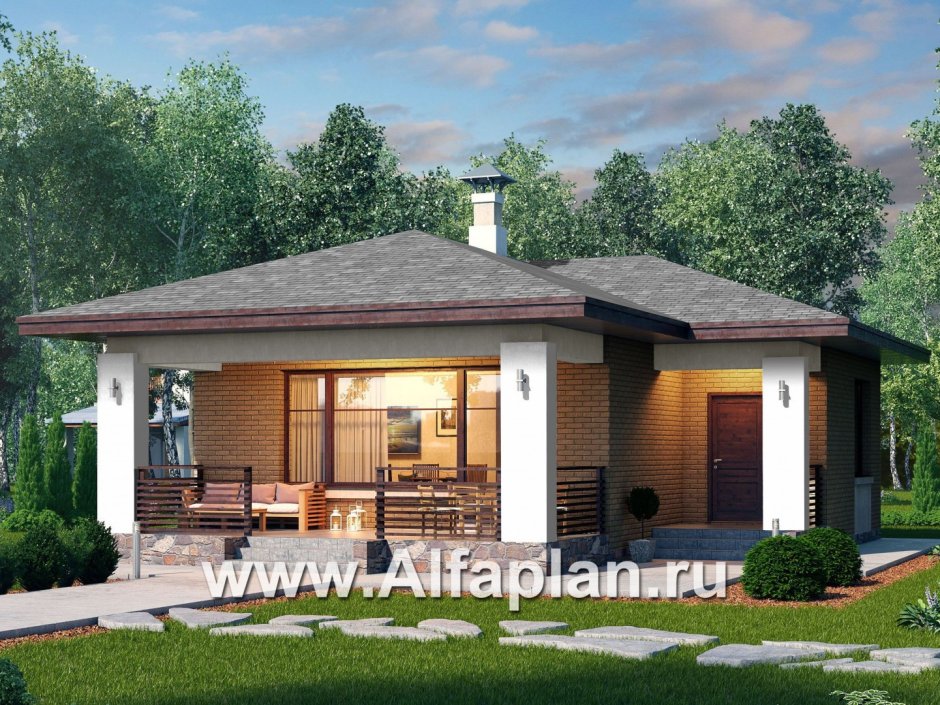 Дом из клееного бруса 100м2