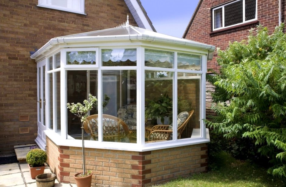 Трехфасадный зимний сад