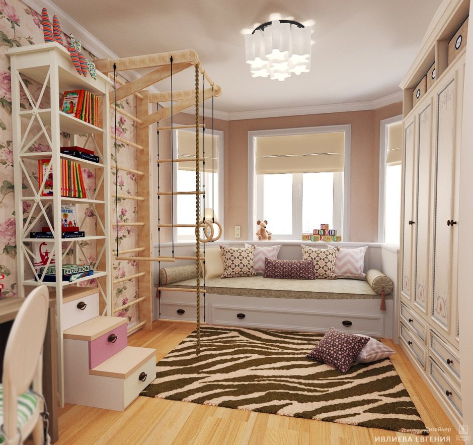 Подиум с выдвижной кроватью