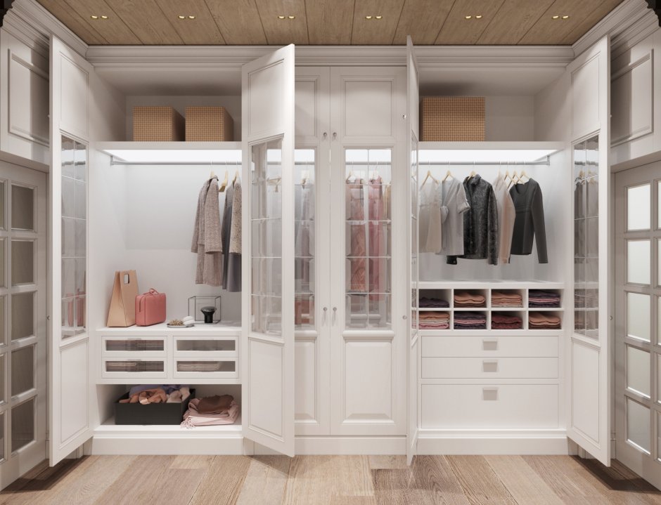 Встроенные платяные шкафы