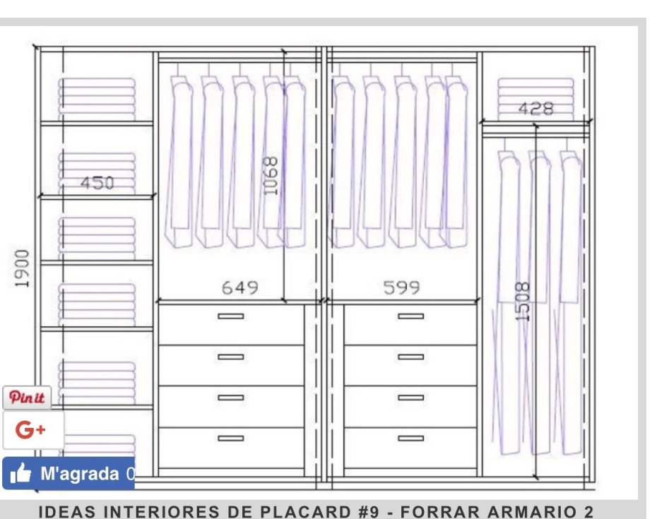 Схема гардеробной 3м