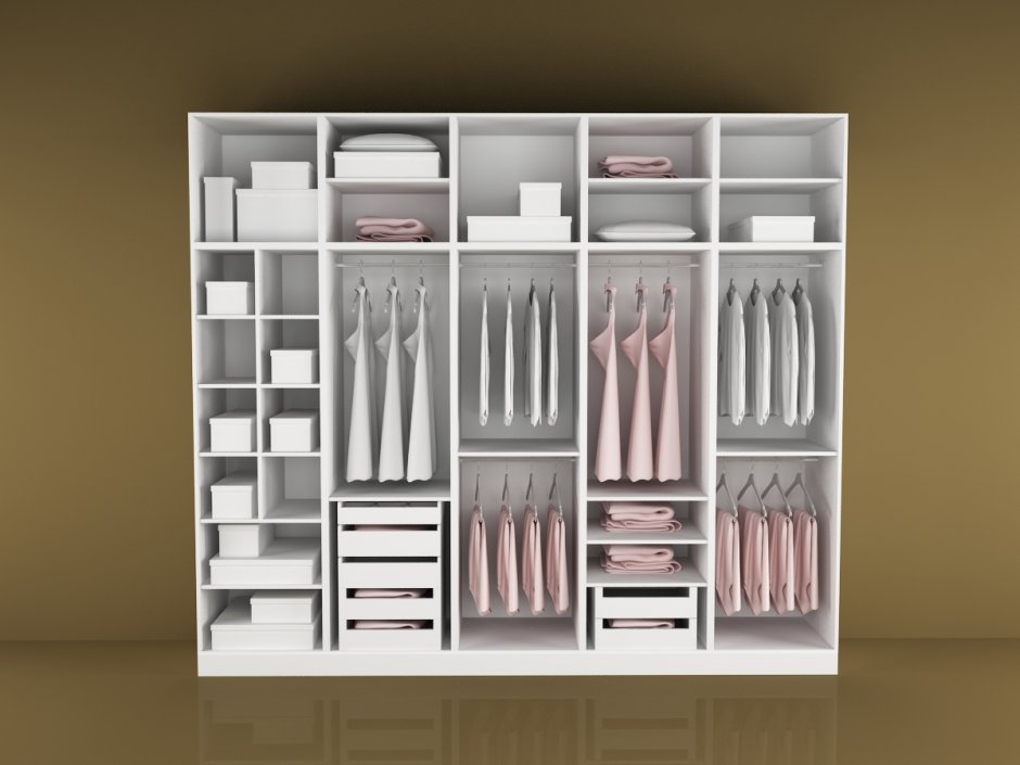 Шкаф в спальню 3d модели дизайн