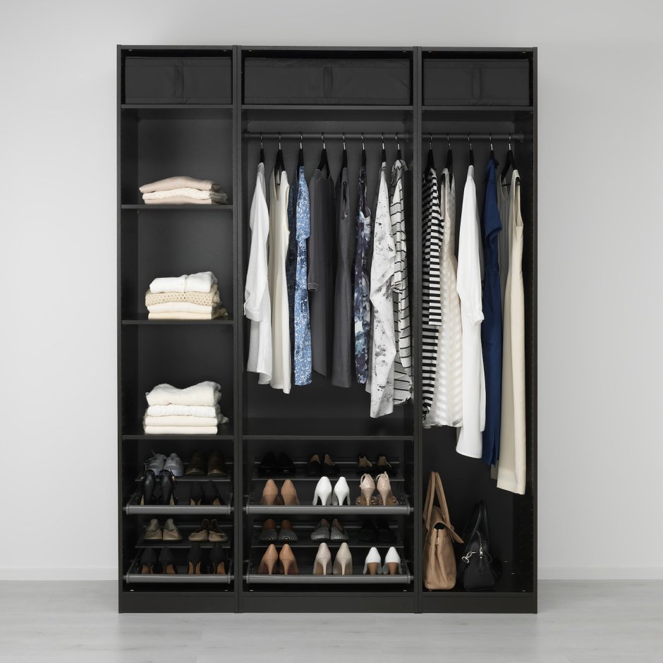 Ikea Pax шкаф черный