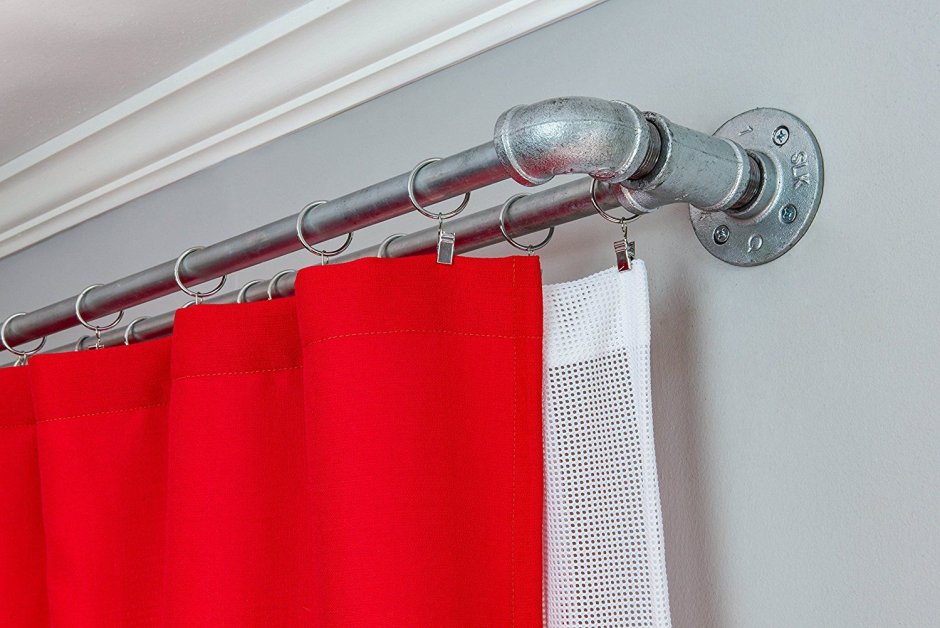 Крепление ламбрекена к карнизу