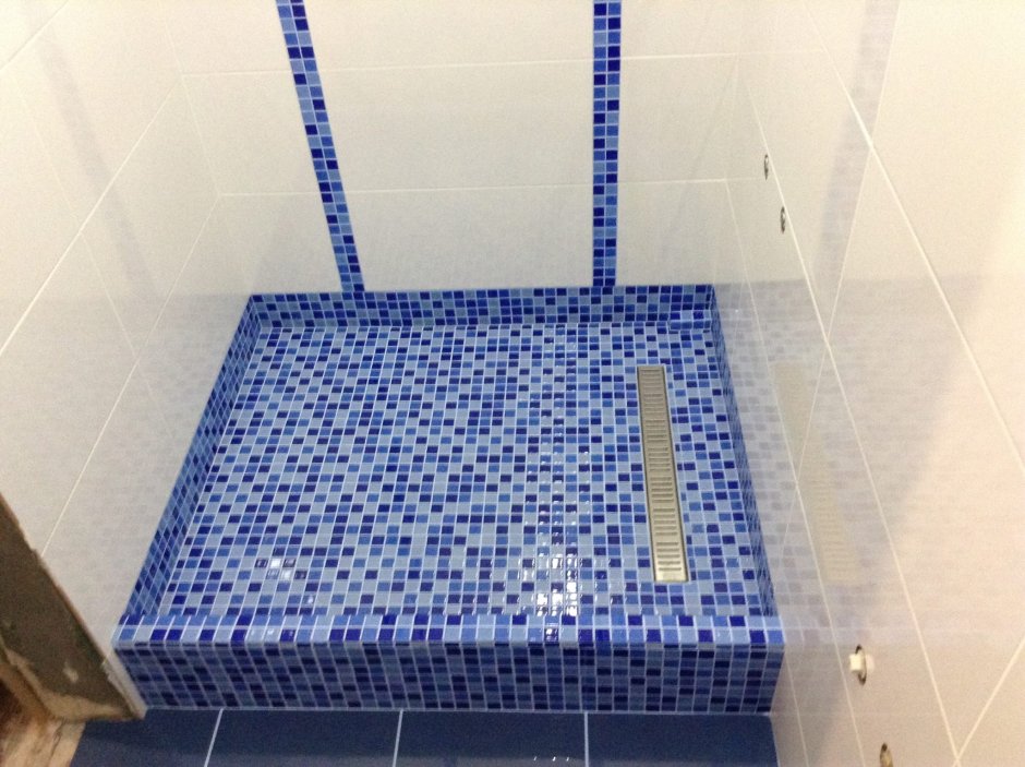 Душевой поддон из плитки