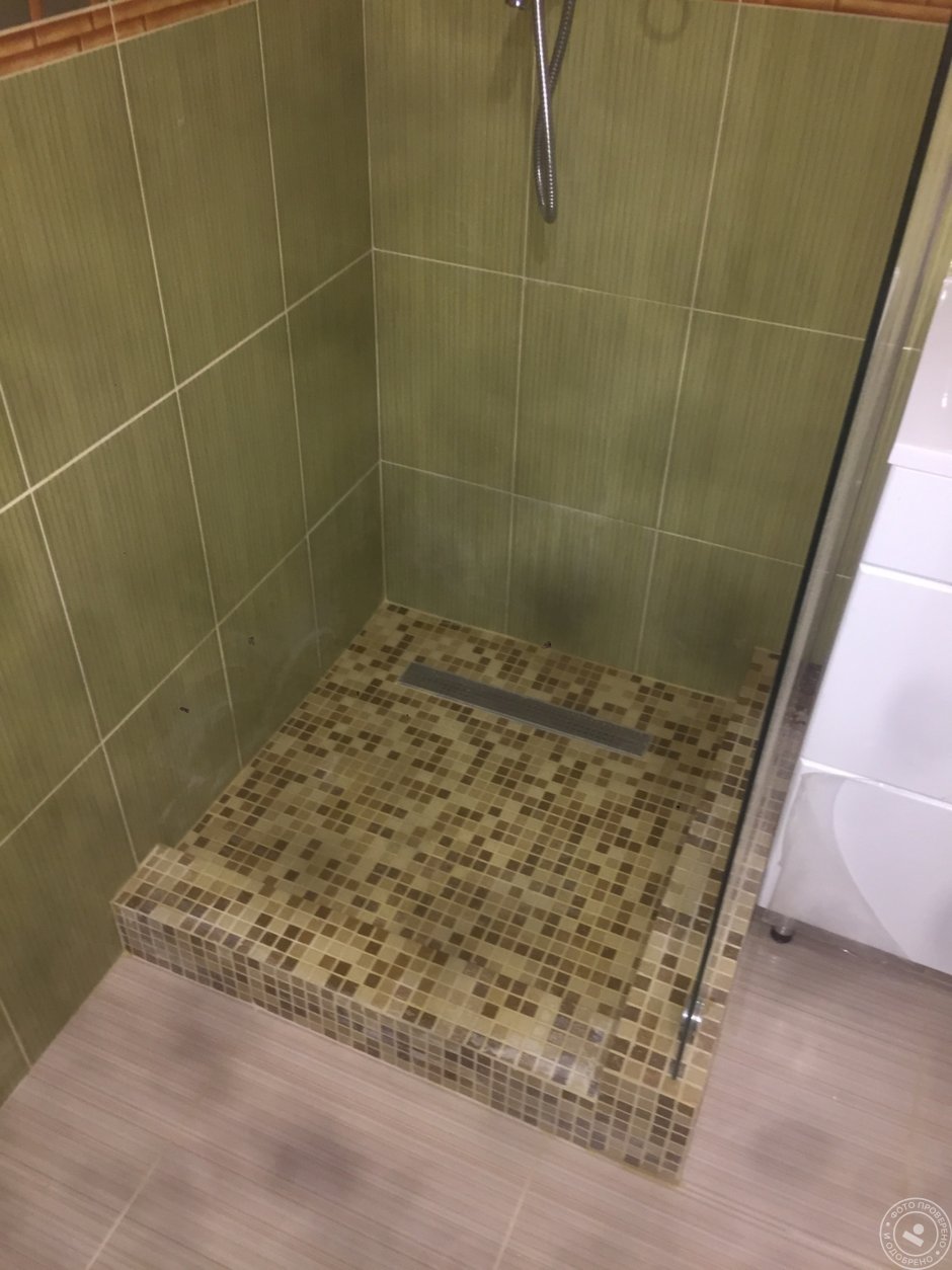 Поддоны из плитки для душевых